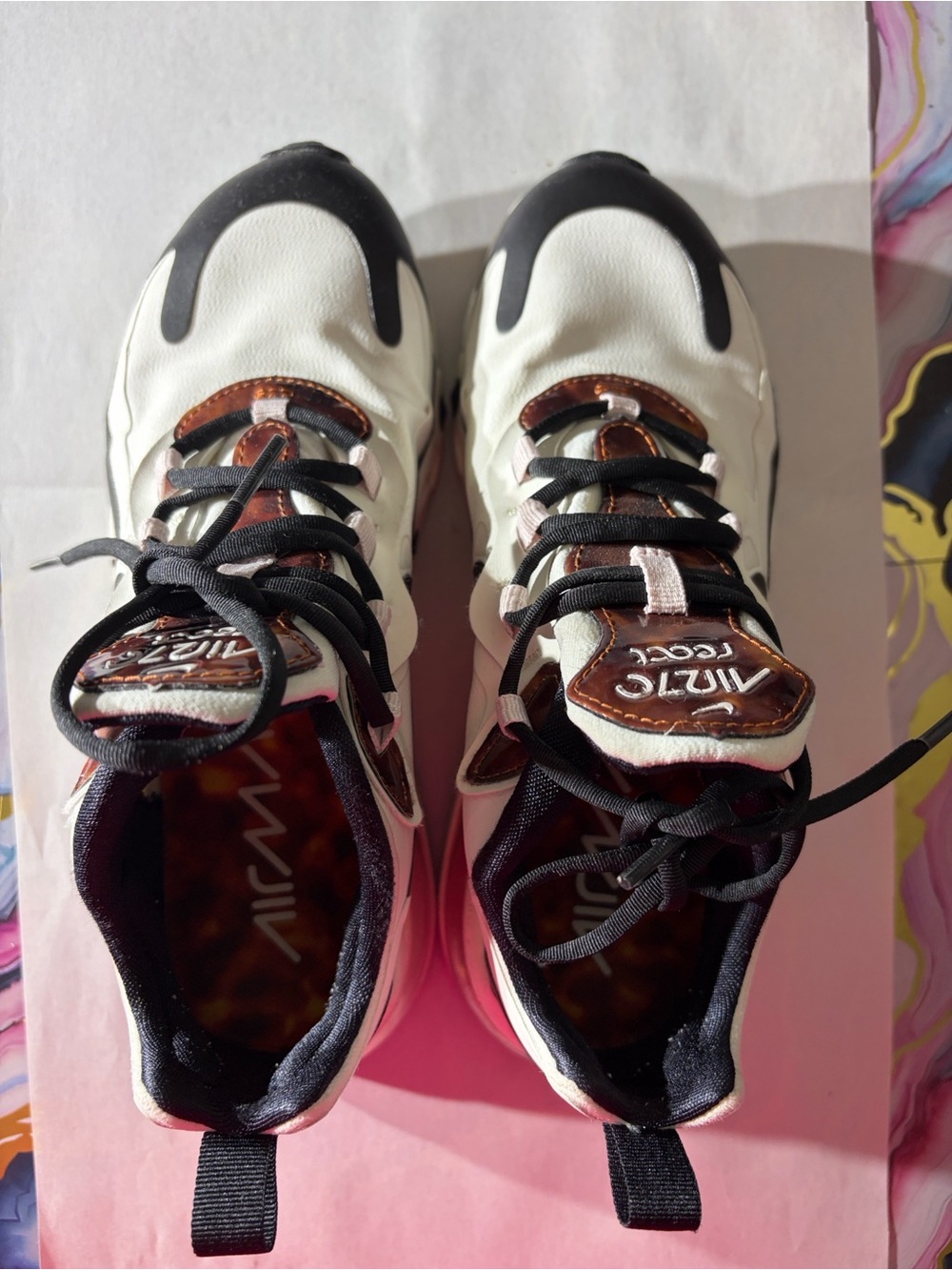 Nike Air Max 270 React Tortoise Shell Sail Size 7